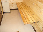 Sauna – hallway - changing room
